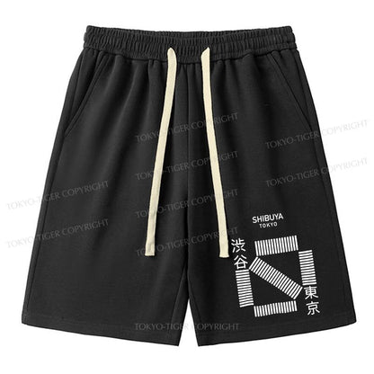 Tokyo-Tiger Japanese Shibuya Crossing Unisex Shorts