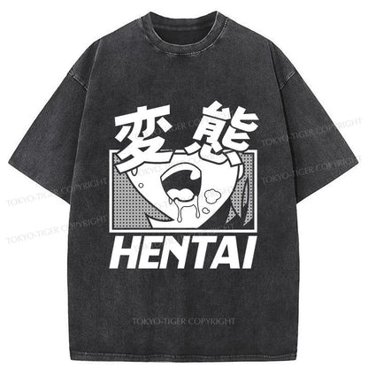 Tokyo-Tiger Hentai Manga Japanese Washed T-Shirt