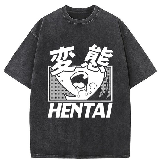 Tokyo-Tiger Hentai Manga Japanese Washed T-Shirt