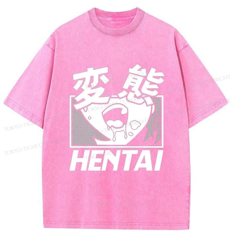 Tokyo-Tiger Hentai Manga Japanese Washed T-Shirt