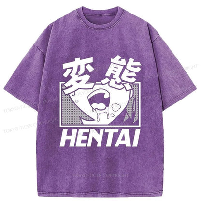 Tokyo-Tiger Hentai Manga Japanese Washed T-Shirt