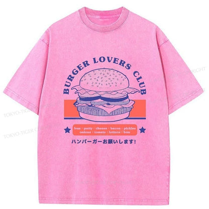 Tokyo-Tiger Burger Lovers Club Washed T-Shirt