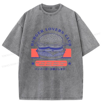 Tokyo-Tiger Burger Lovers Club Washed T-Shirt