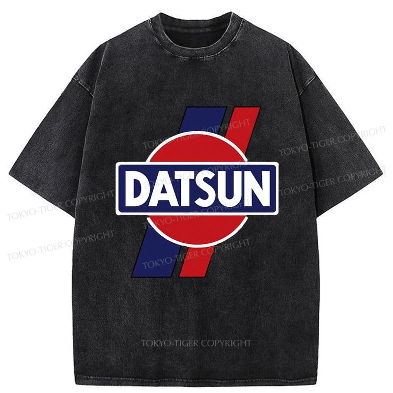 Tokyo-Tiger Datsun. Retro Japanese Washed T-Shirt