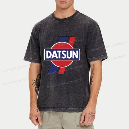 Tokyo-Tiger Datsun. Retro Japanese Washed T-Shirt