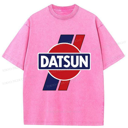 Tokyo-Tiger Datsun. Retro Japanese Washed T-Shirt