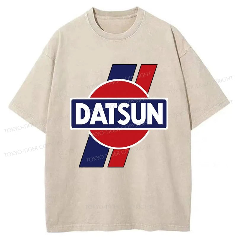 Tokyo-Tiger Datsun. Retro Japanese Washed T-Shirt