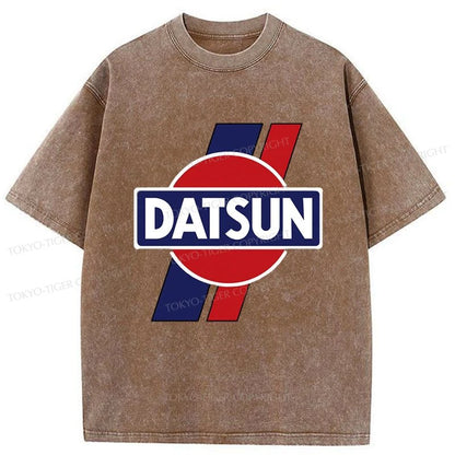 Tokyo-Tiger Datsun. Retro Japanese Washed T-Shirt