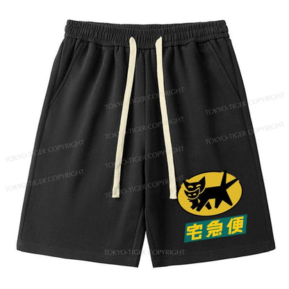 Tokyo-Tiger Black Cat Quick Transport Unisex Shorts