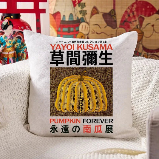 Tokyo-Tiger Forever Pumpkin Exhibition Japanese Cushion Pillow