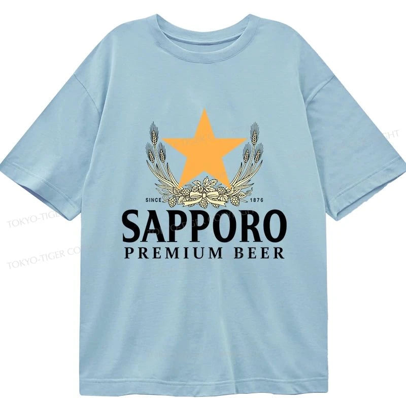 Tokyo-Tiger Sapporo Beer Logo Japanese Classic T-Shirt