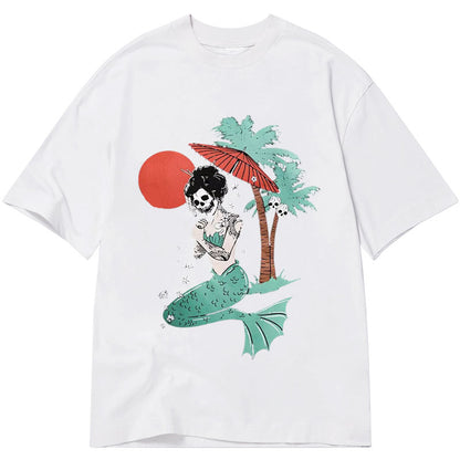 Tokyo-Tiger Geisha Skull Mermaid Classic T-Shirt