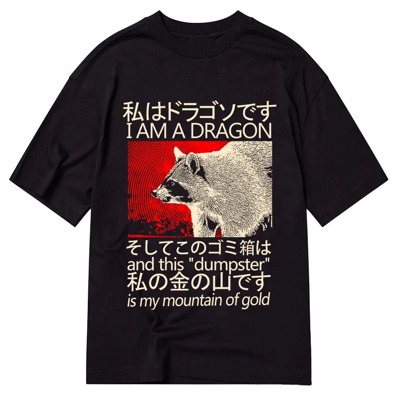 Tokyo-Tiger Dragon Raccoon Japanese Classic T-Shirt