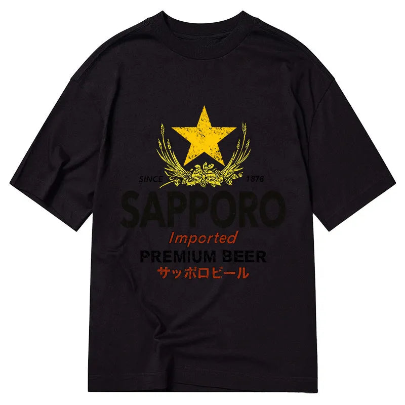Tokyo-Tiger Sapporo Beer Star Japanese Classic T-Shirt