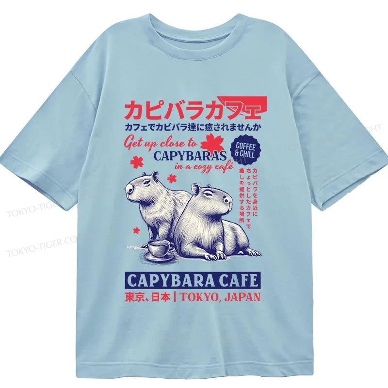 Tokyo-Tiger Tokyo Japan Capybara Cafe Classic T-Shirt