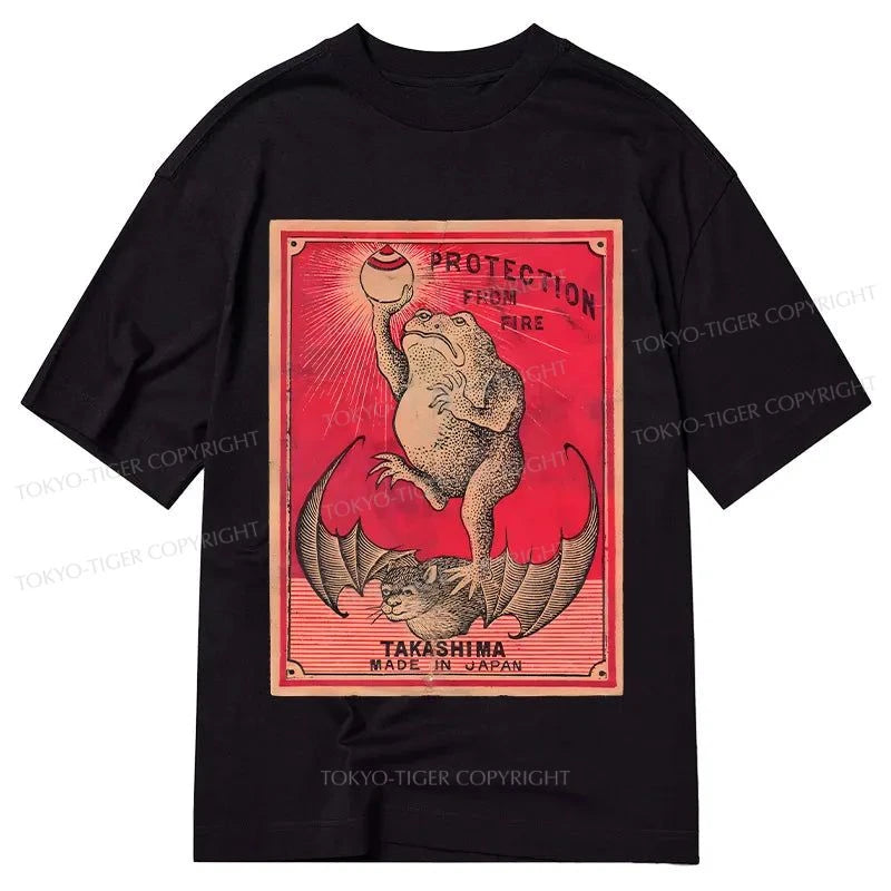 Tokyo-Tiger Japanese Matches Frog & Bat Classic T-Shirt