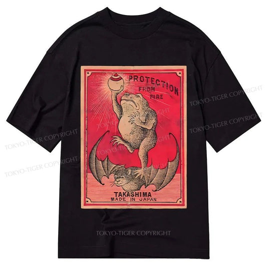 Tokyo-Tiger Japanese Matches Frog & Bat Classic T-Shirt