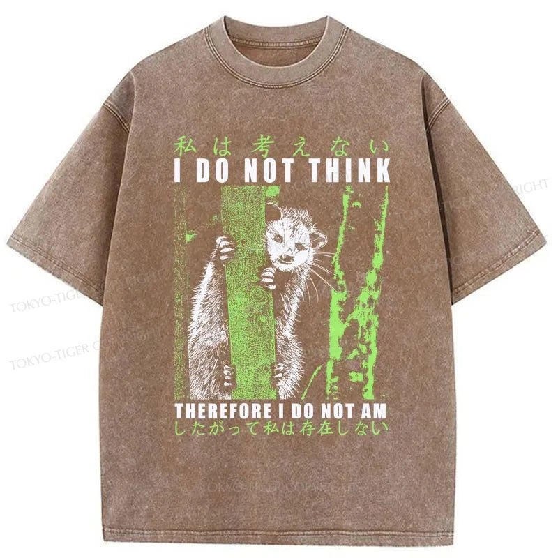 Tokyo-Tiger Stupid Possum Japan Washed T-Shirt