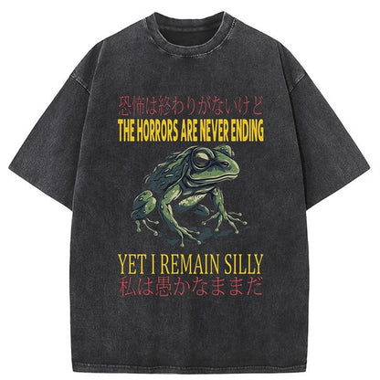 Tokyo-Tiger The Horrors Vintage Frog Washed T-Shirt