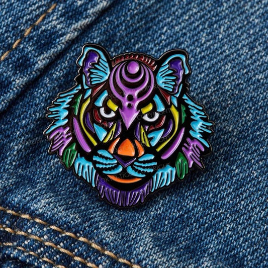 Tokyo-Tiger Mystic Colorful Tiger Pin