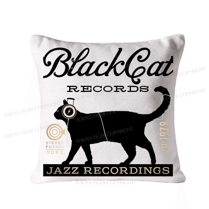 Tokyo-Tiger Black Cat Japan Cushion Pillow