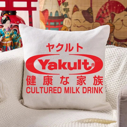 Tokyo-Tiger Yakult Logo Cushion Pillow