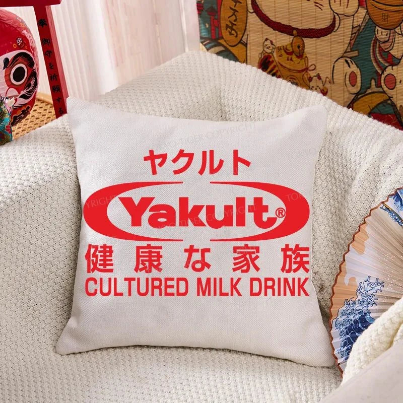 Tokyo-Tiger Yakult Logo Cushion Pillow