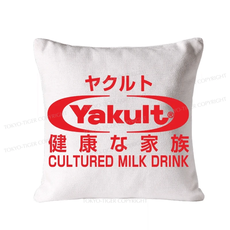 Tokyo-Tiger Yakult Logo Cushion Pillow