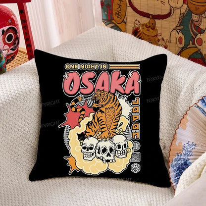 Tokyo-Tiger Osaka Tiger  Cushion Pillow