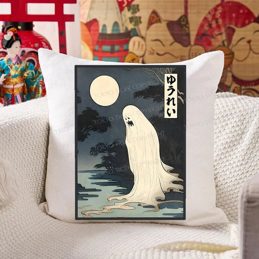 Tokyo-Tiger Creepy Japanese Ghost Cushion Pillow