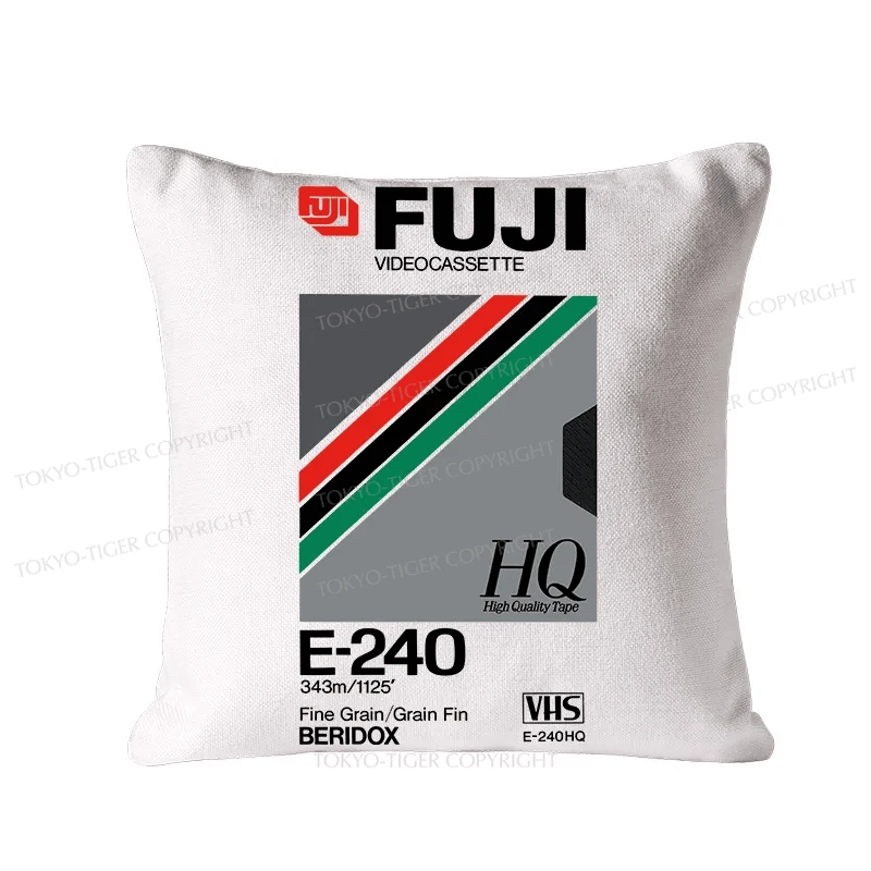 Tokyo-Tiger Retro VHS Tape Vaporwave Aesthetic Essential Cushion Pillow