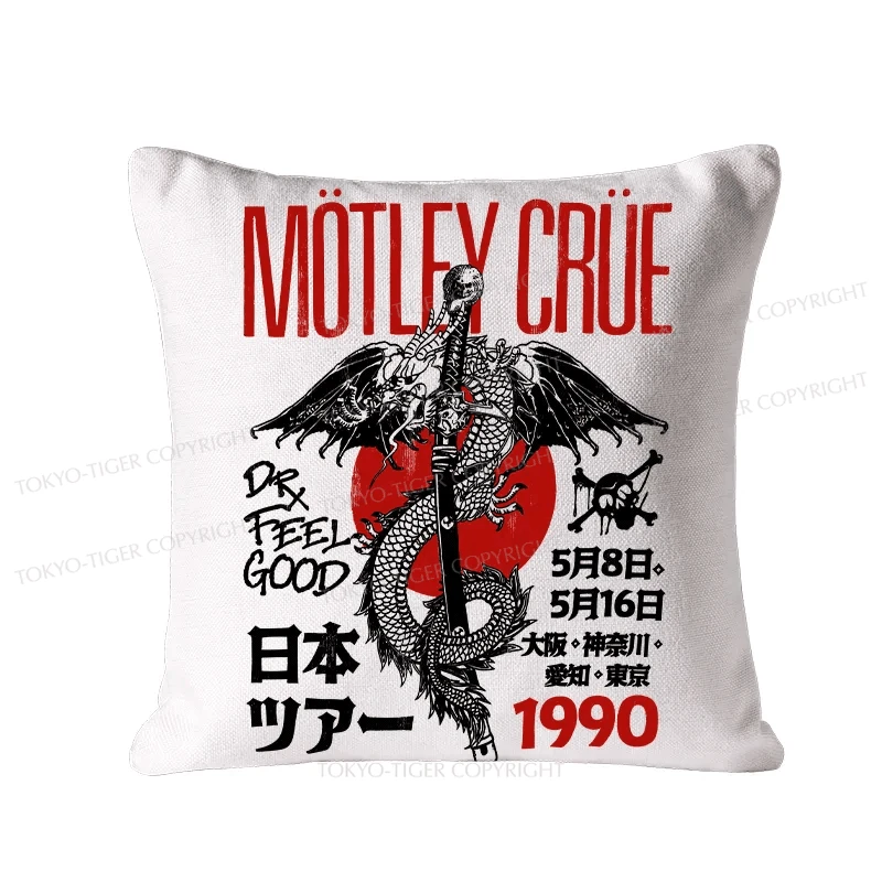 Tokyo-Tiger Motley Crue Japan Cushion Pillow