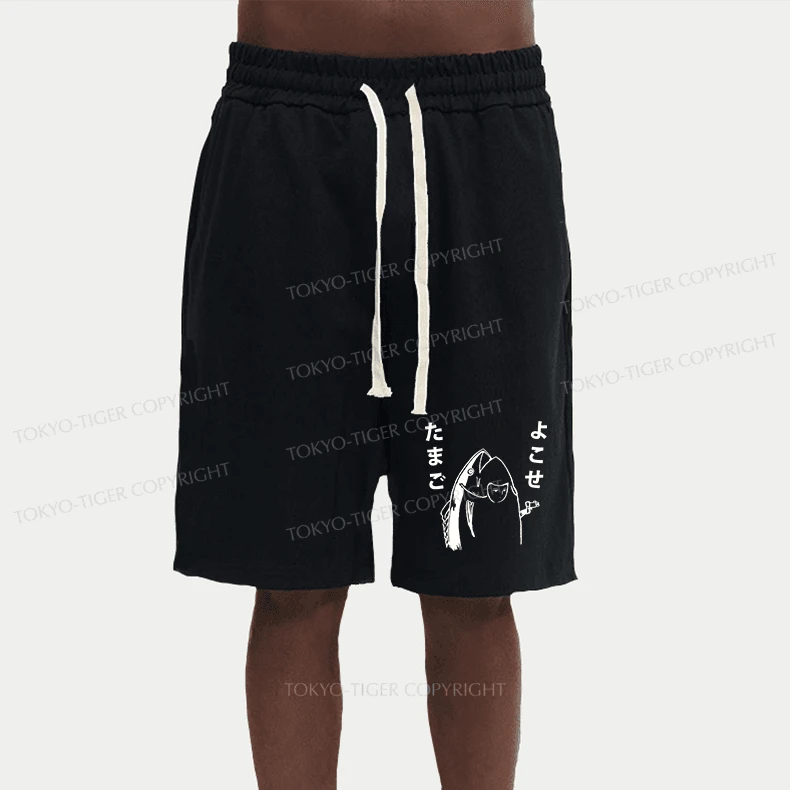 Tokyo-Tiger Give Me Egg Japanese Fish Unisex Shorts