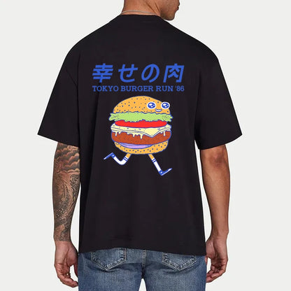 Tokyo-Tiger Tokyo Burger Run Japanese Front Back Classic T-Shirt