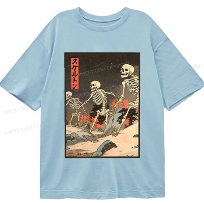 Tokyo-Tiger Japanese Rising Skeletons Classic T-Shirt