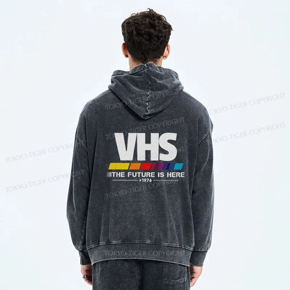 Tokyo-Tiger VHS Japanese Washed Zip Hoodie