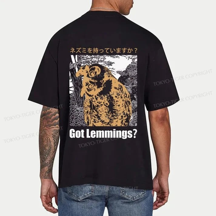 Tokyo-Tiger Do You Have Lemmings Japanese Front Back Classic T-Shirt