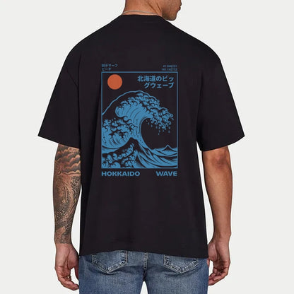 Tokyo-Tiger Hokkaido Wave Japan Front Back Classic T-Shirt