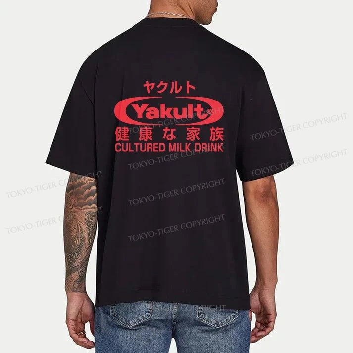 Tokyo-Tiger Yakult Logo Front Back Classic T-Shirt