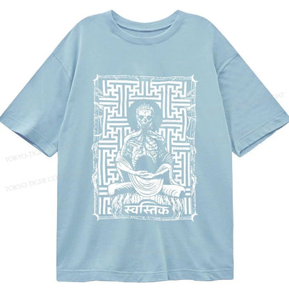 Tokyo-Tiger Sayagata Buddha Graphic Classic T-Shirt