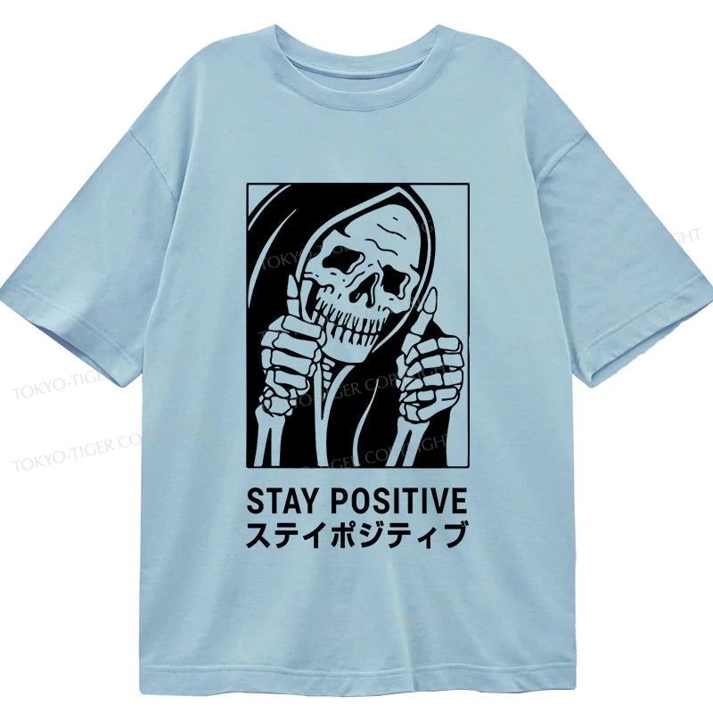 Tokyo-Tiger Stay Positive Skeleton Classic T-Shirt