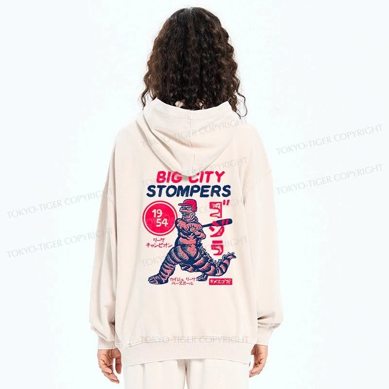 Tokyo-Tiger Big City Stompers Washed Zip Hoodie