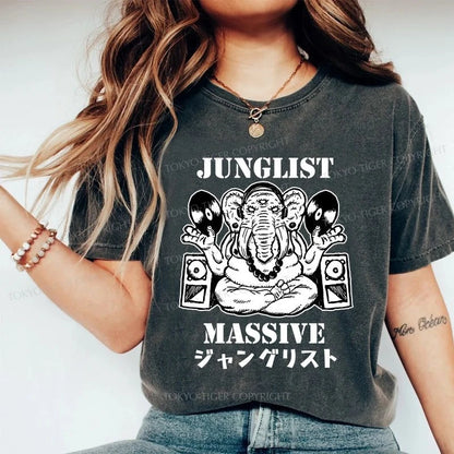 Tokyo-Tiger Junglist Massive Washed T-Shirt