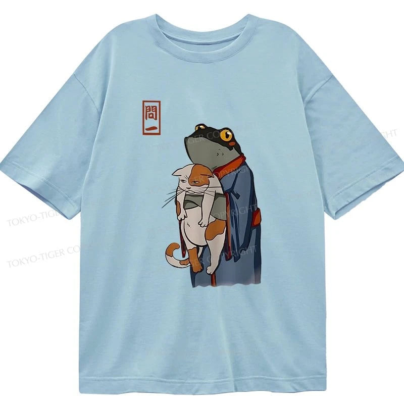 Tokyo-Tiger The Frog Holds The Cat Classic T-Shirt