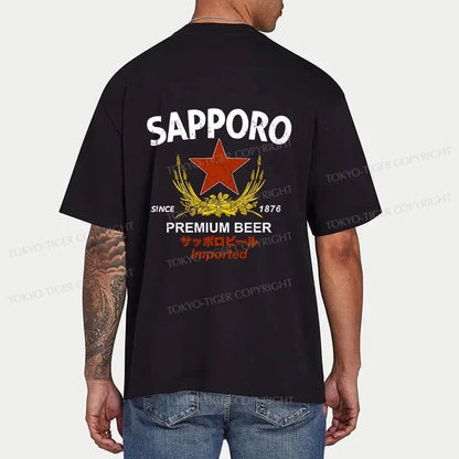 Tokyo-Tiger Sapporo Beer Essential Front Back Classic T-Shirt