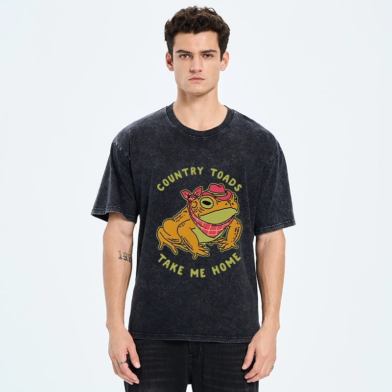 Tokyo-Tiger Country Style Frog Washed T-Shirt