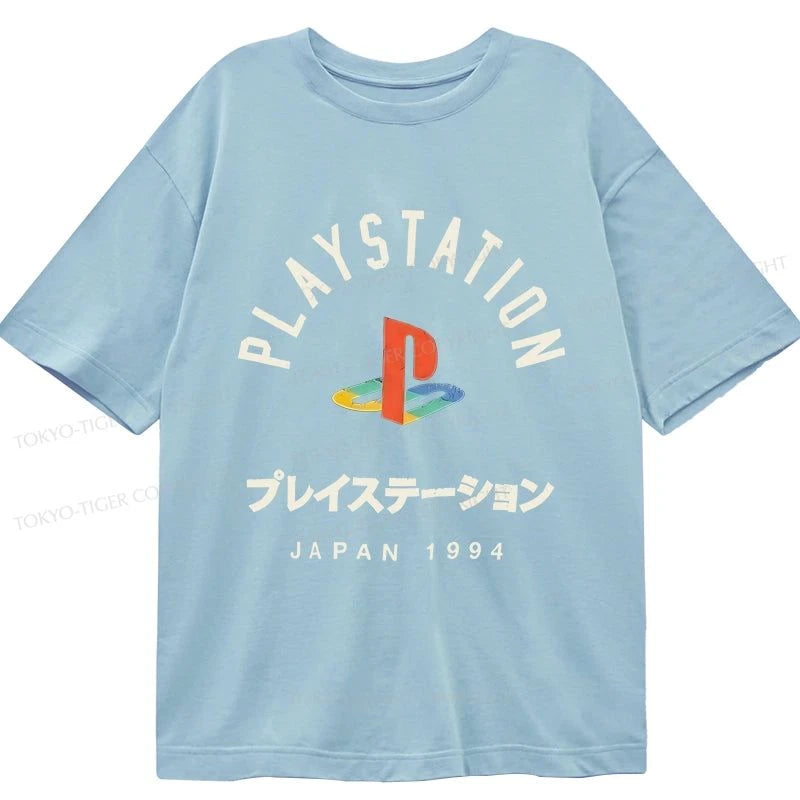 Tokyo-Tiger PlayStation Logo Japan Classic T-Shirt