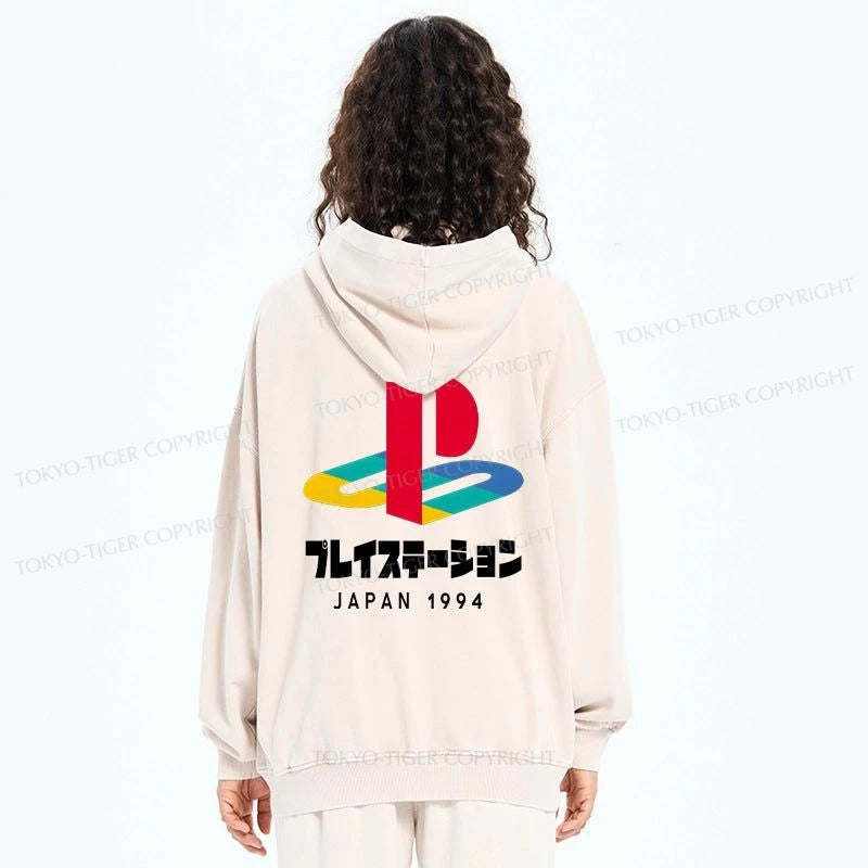 Tokyo-Tiger Playstation Japan 1994 Washed Zip Hoodie