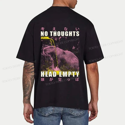 Tokyo-Tiger No Thoughts Head Empty Front Back Classic T-Shirt