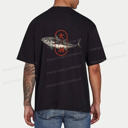 Tokyo-Tiger Oyashima Sushi Logo Front Back Classic T-Shirt